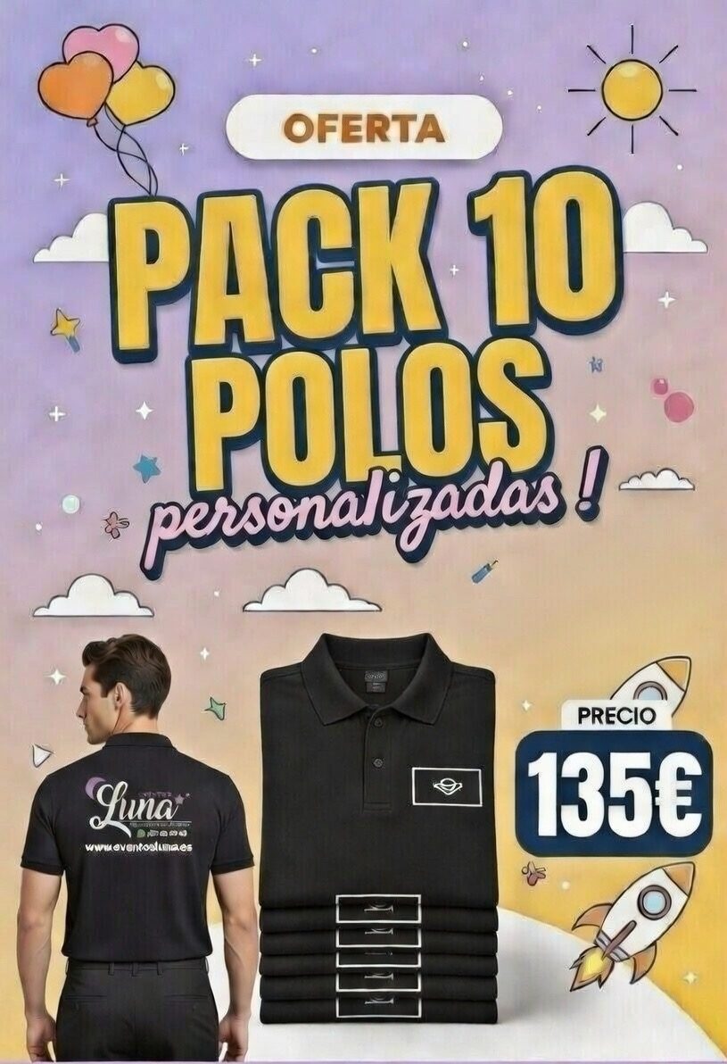 pack 10 polos ropa laboral